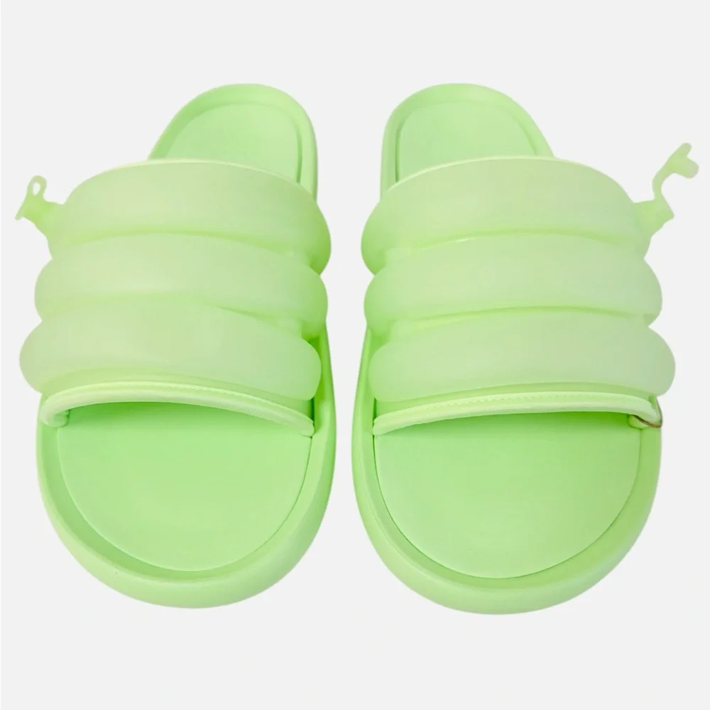 Adidas Adilette Zplaash Green SparK Unisex Slip On Casual Slides IF0889 Size 12